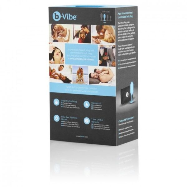 B-VIBE - SNUG PLUG ANAL 3 BLEU CIEL – Image 4