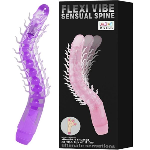 BAILE - FLEXI VIBE SENSUAL SPINE GODE VIBRANT PLIABLE LILAS 23.5 CM – Image 3