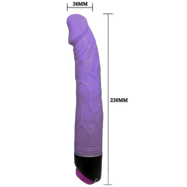 BAILE - ADOUR CLUB VIBRATEUR RÉALISTE 23 CM LILAS – Image 3