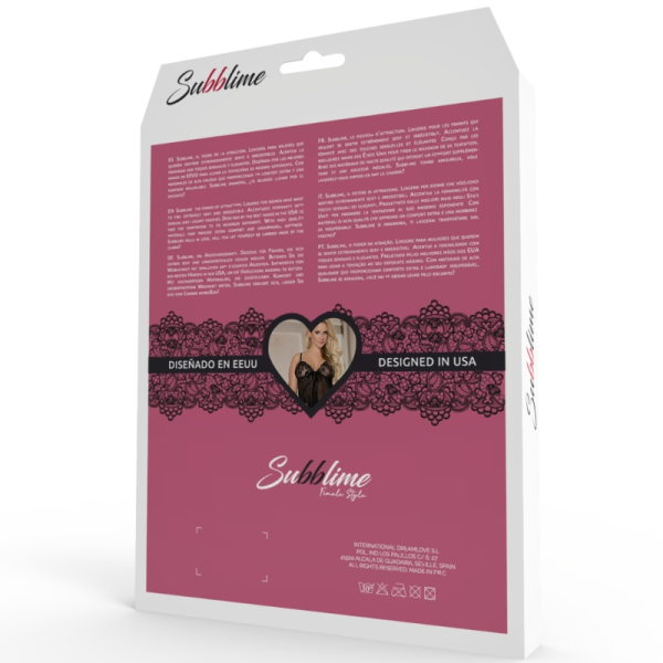 SUBBLIME - FETISH CORSET CORREAS CRUZADAS L/XL – Image 4