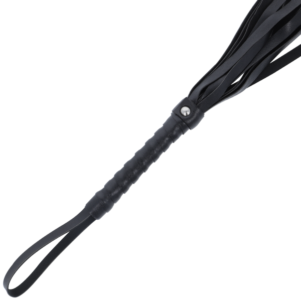 DARKNESS - FOUET DE BONDAGE NOIR 45 CM – Image 2