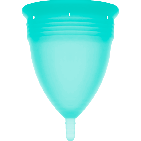 STERCUP - COUPE MENSTRUELLE EN SILICONE FDA AIGUE-MARINE - TAILLE S – Image 3
