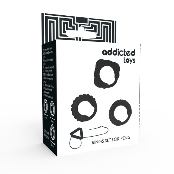 ADDICTED TOYS - ENSEMBLE C-RING NOIR – Image 4