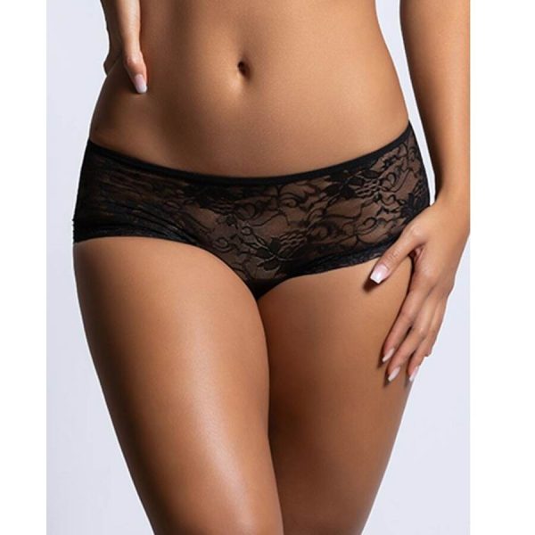 QUEEN LINGERIE - CULOTTE DENTELLE FLORALE OUVERTURE DOS S/M – Image 2