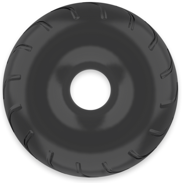 POWERING - ANNEAU PÉNIS SUPER FLEXIBLE ET RÉSISTANT 5CM PR08 NOIR – Image 2