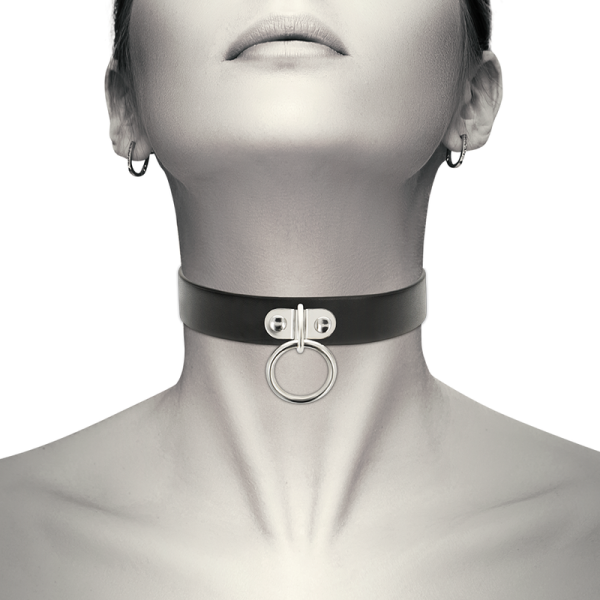 COQUETTE CHIC DESIRE - COLLIER EN CUIR VEGAN FEMME ACCESSOIRE FÉTICHE – Image 2