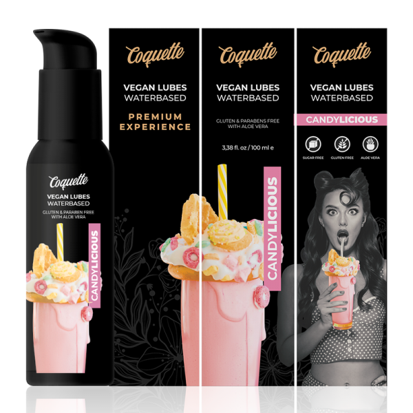 COQUETTE CHIC DESIRE - LUBRIFIANT VÉGAN CANDYLICIOUS PREMIUM EXPERIENCE 100ML – Image 3