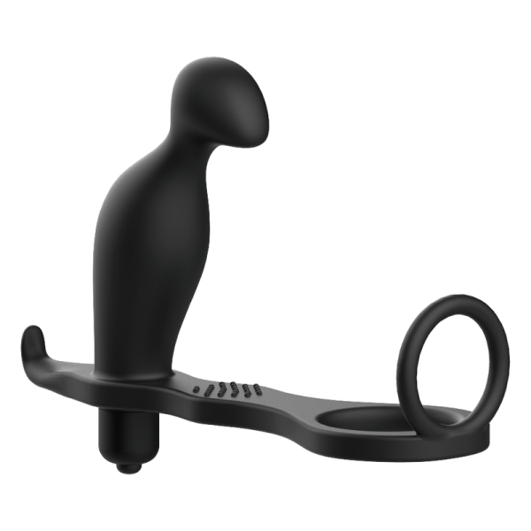 ADDICTED TOYS - PLUG ANAL AVEC ANNEAU EN SILICONE NOIR 12 CM – Image 3