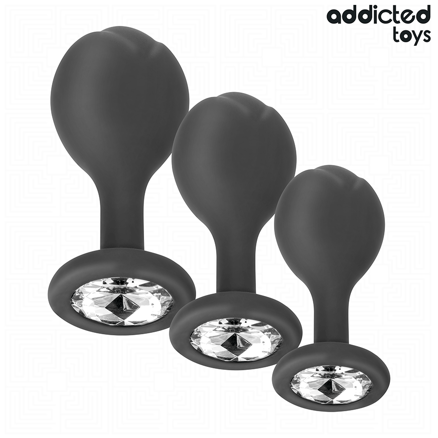 ADDICTED TOYS - LOT DE 3 PLUG ANAL AVEC BIJOU – Image 2