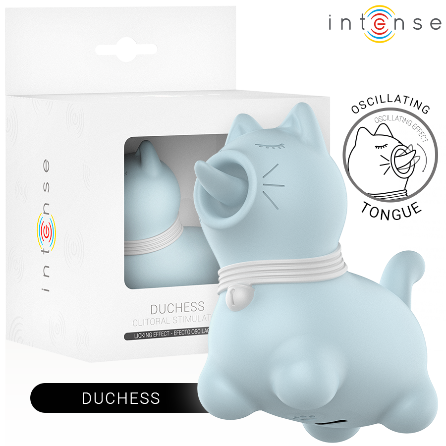 INTENSE - STIMULATEUR DUCHESSE AVEC LANGUE ROTATIVE 360 BLEU