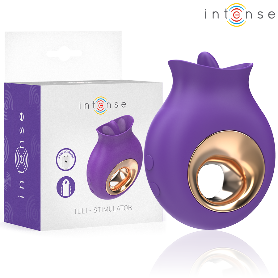 INTENSE - TULI STIMULATEUR CLITORIS 9 VIBRATIONS  9 OSCILLATIONS VIOLET