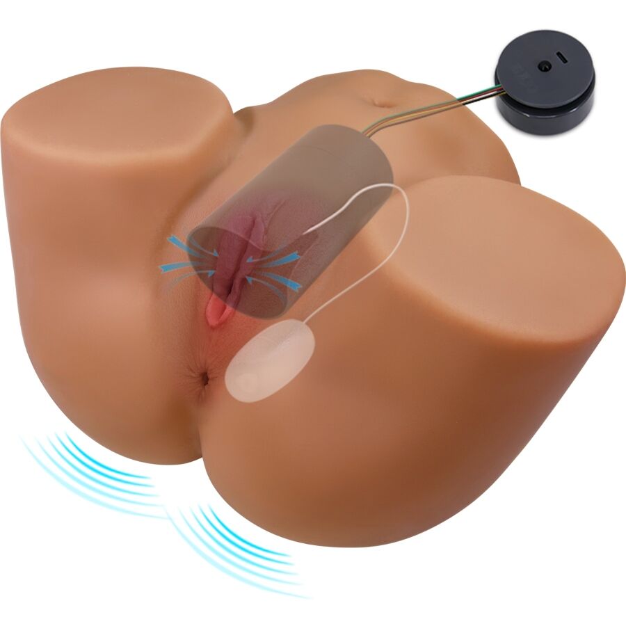 CRAZY BULL - GERIANN VIBRATEUR ET SUÇON FÉMININ RÉALISTE AVEC SON 5,5 KG – Image 4