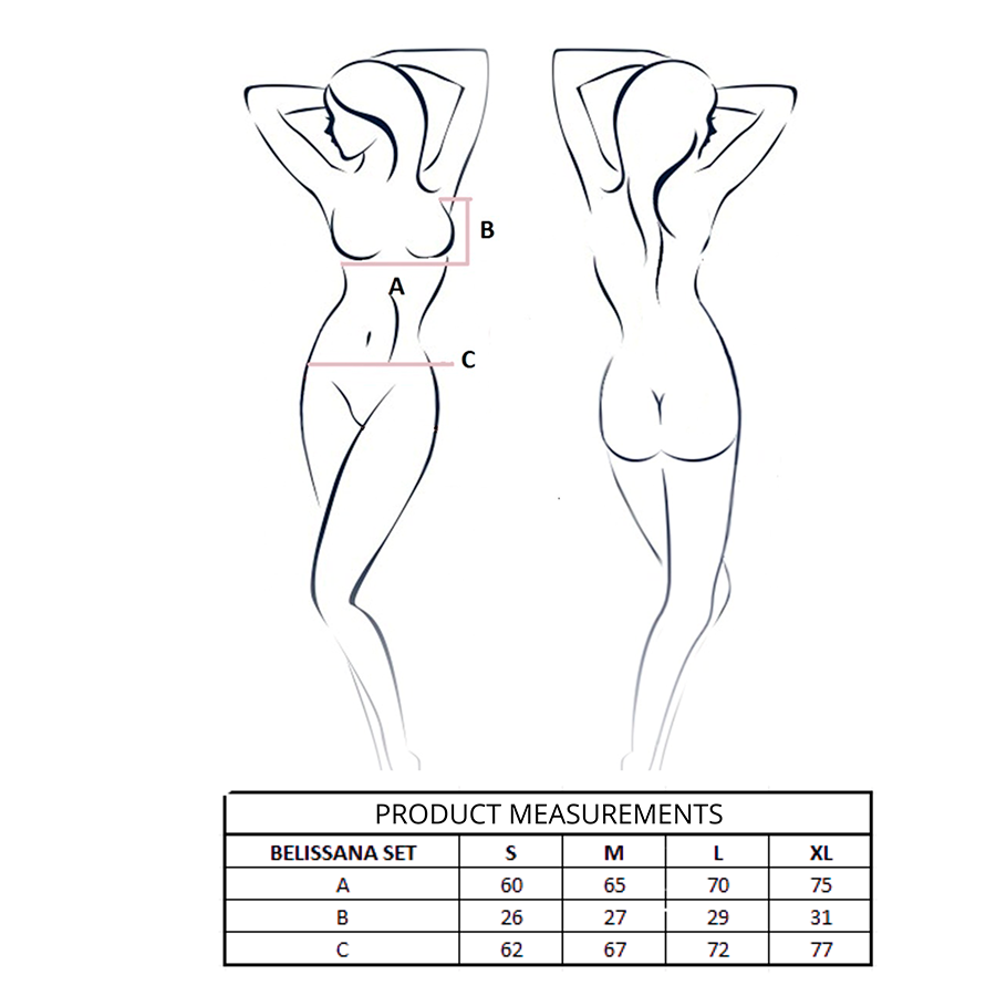 PASSION - ENSEMBLE SOUTIEN-GORGE + STRING BELISSANA BLEU S/M – Image 4